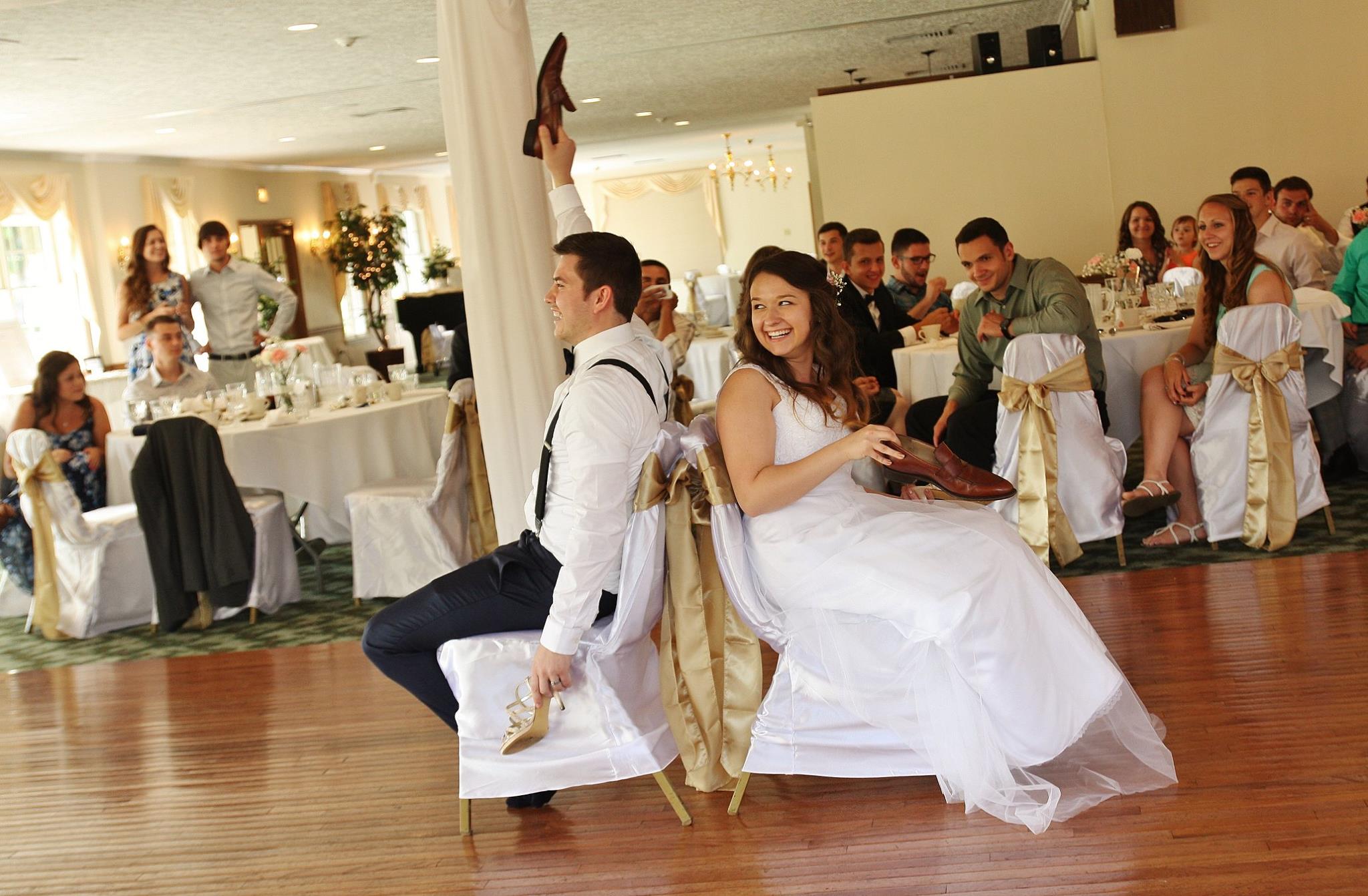 Wedding Reception The Shoe Game Meshko Moments